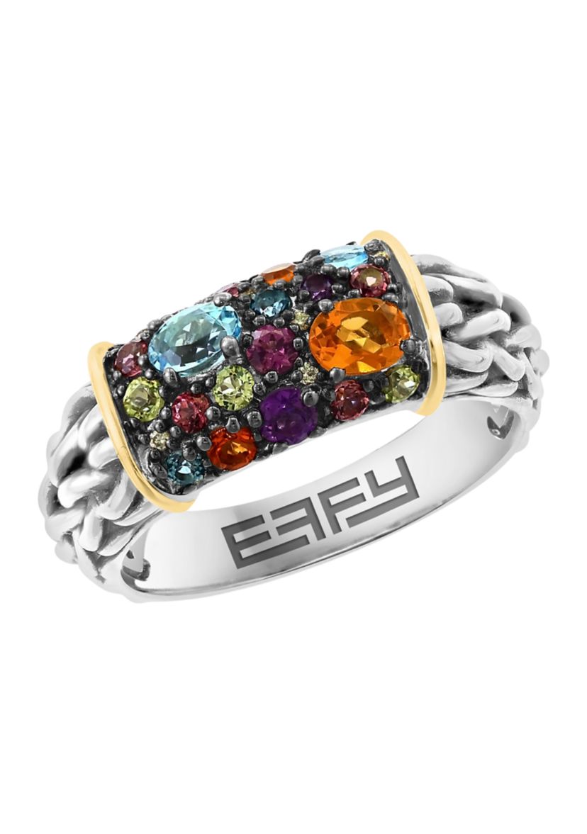 Sterling Silver/14K Yellow Gold Multi Ring 