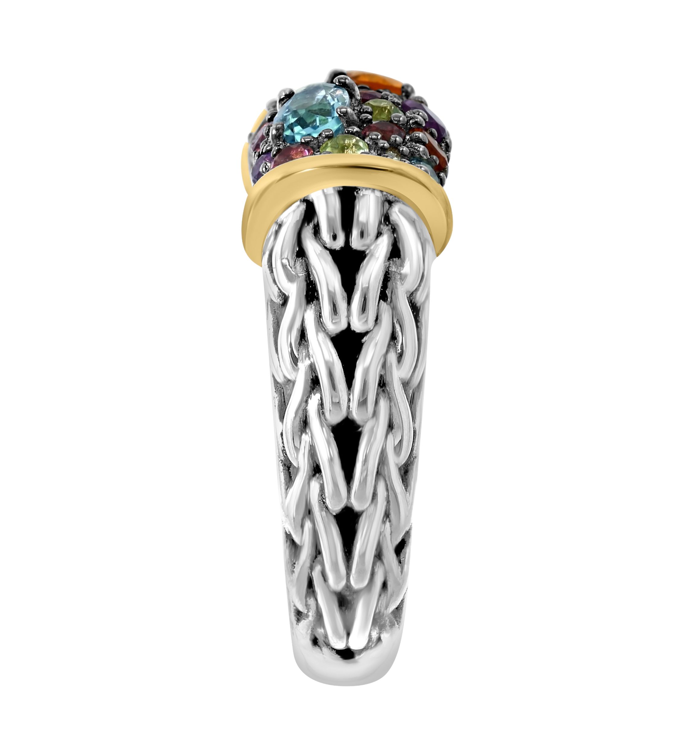 Sterling Silver/14K Yellow Gold Multi Ring 