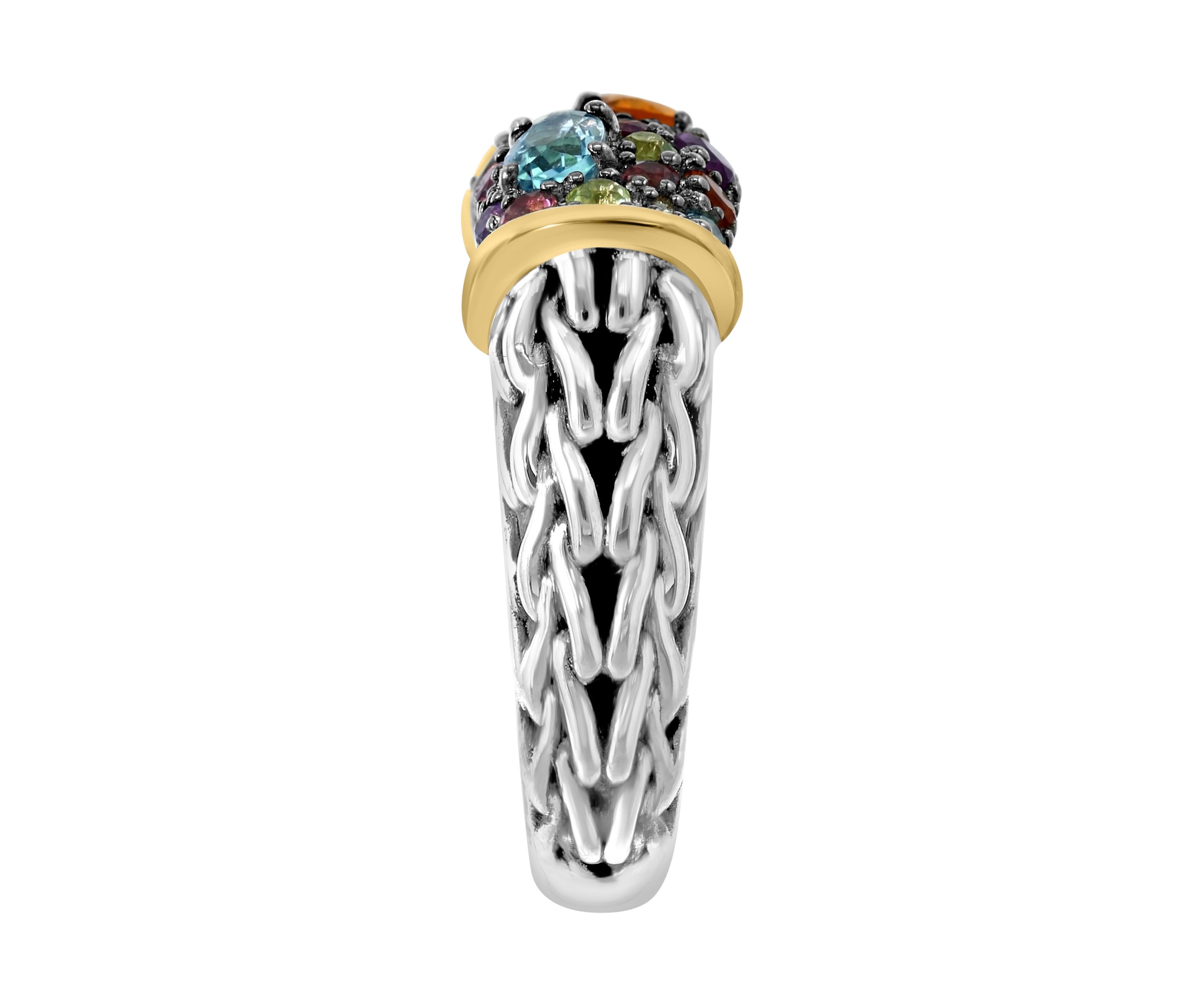 Sterling Silver/14K Yellow Gold Multi Ring 