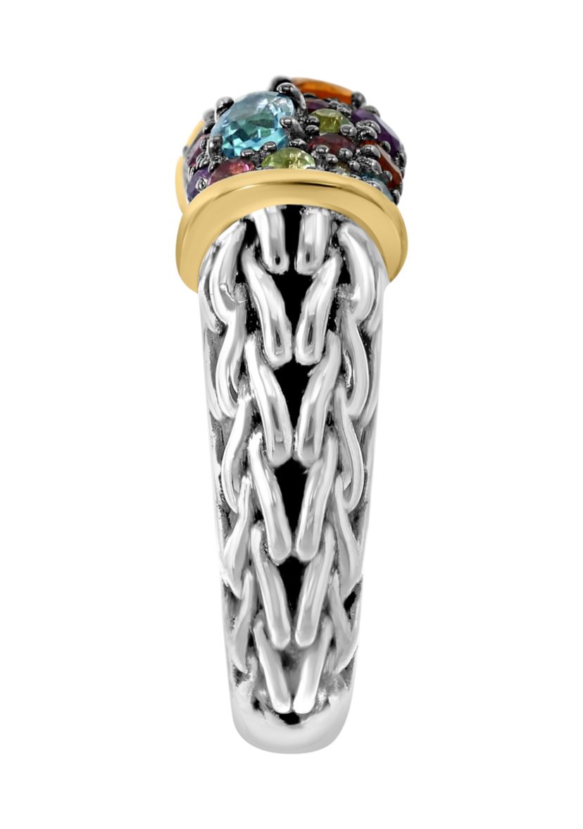 Sterling Silver/14K Yellow Gold Multi Ring 