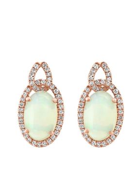 Effy Diamond and Ethiopian Opal Earrings in 14K Rose Gold -  5400452HEV0P965DO