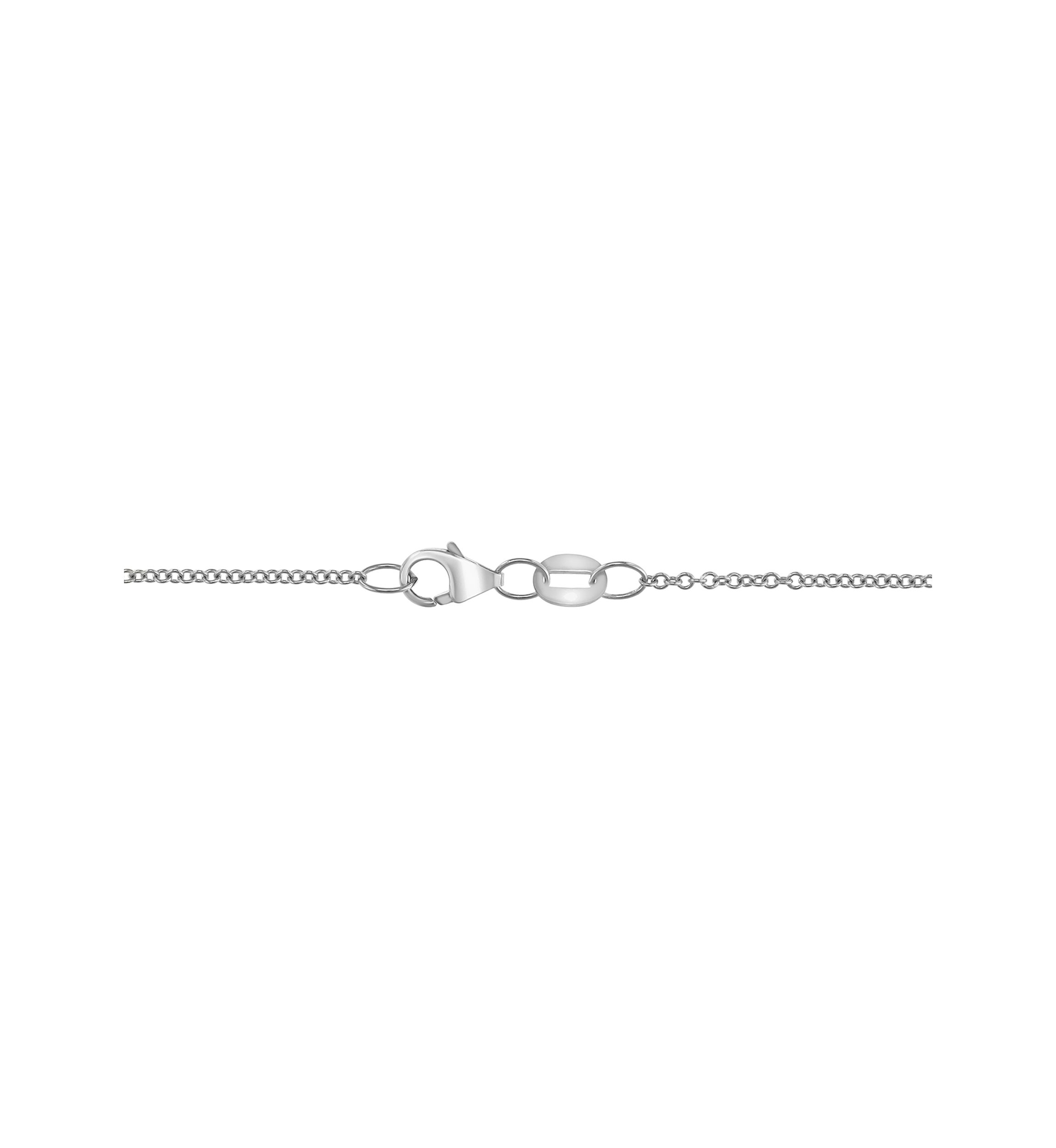 1.5 ct. t.w. Aquamarine, 1/8 ct. t.w. Diamond Pendant Necklace in 14K White Gold
