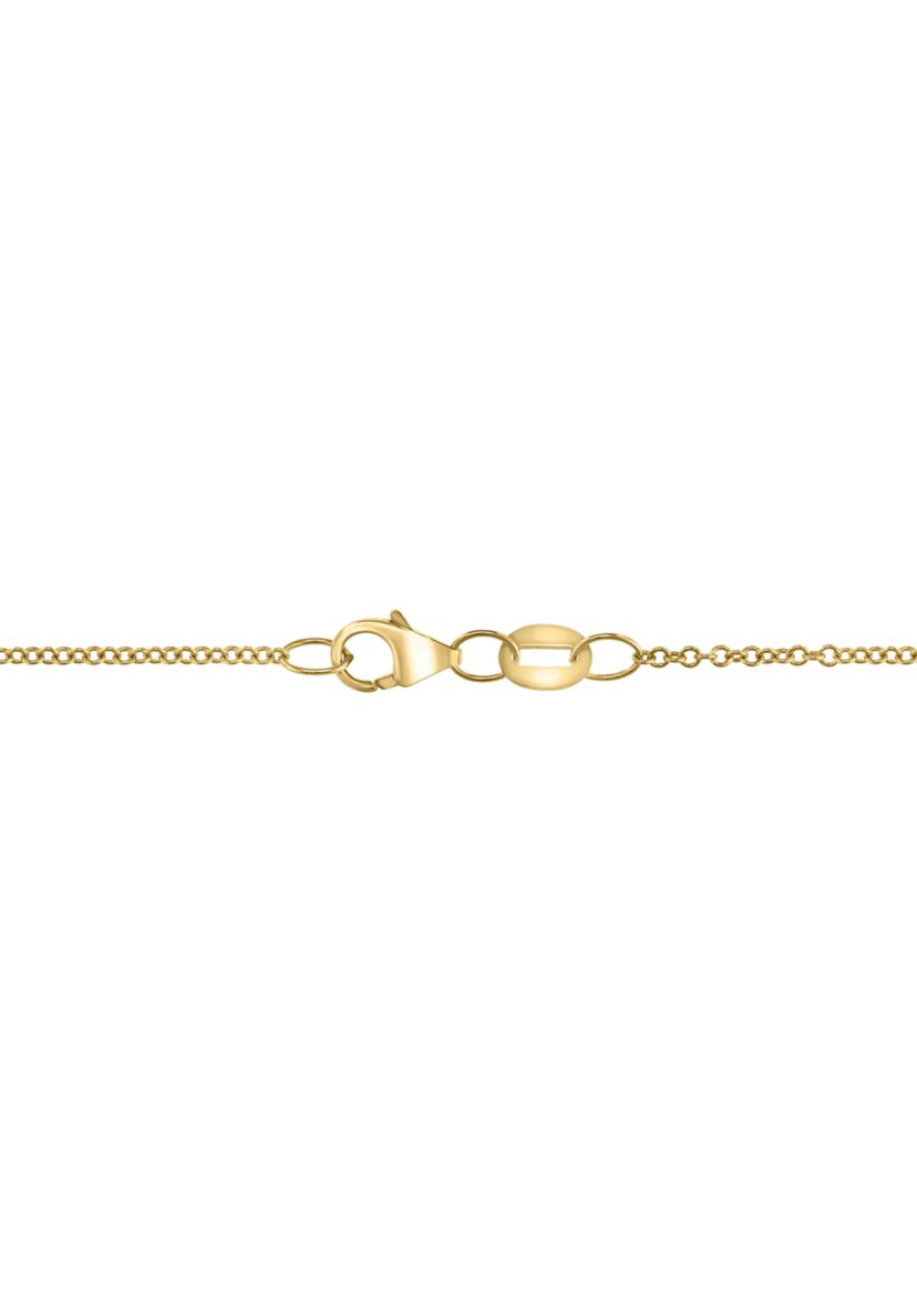 5/8 ct. t.w. Diamond and Tahitian Pearl Pendant Necklace in 14K Yellow Gold
