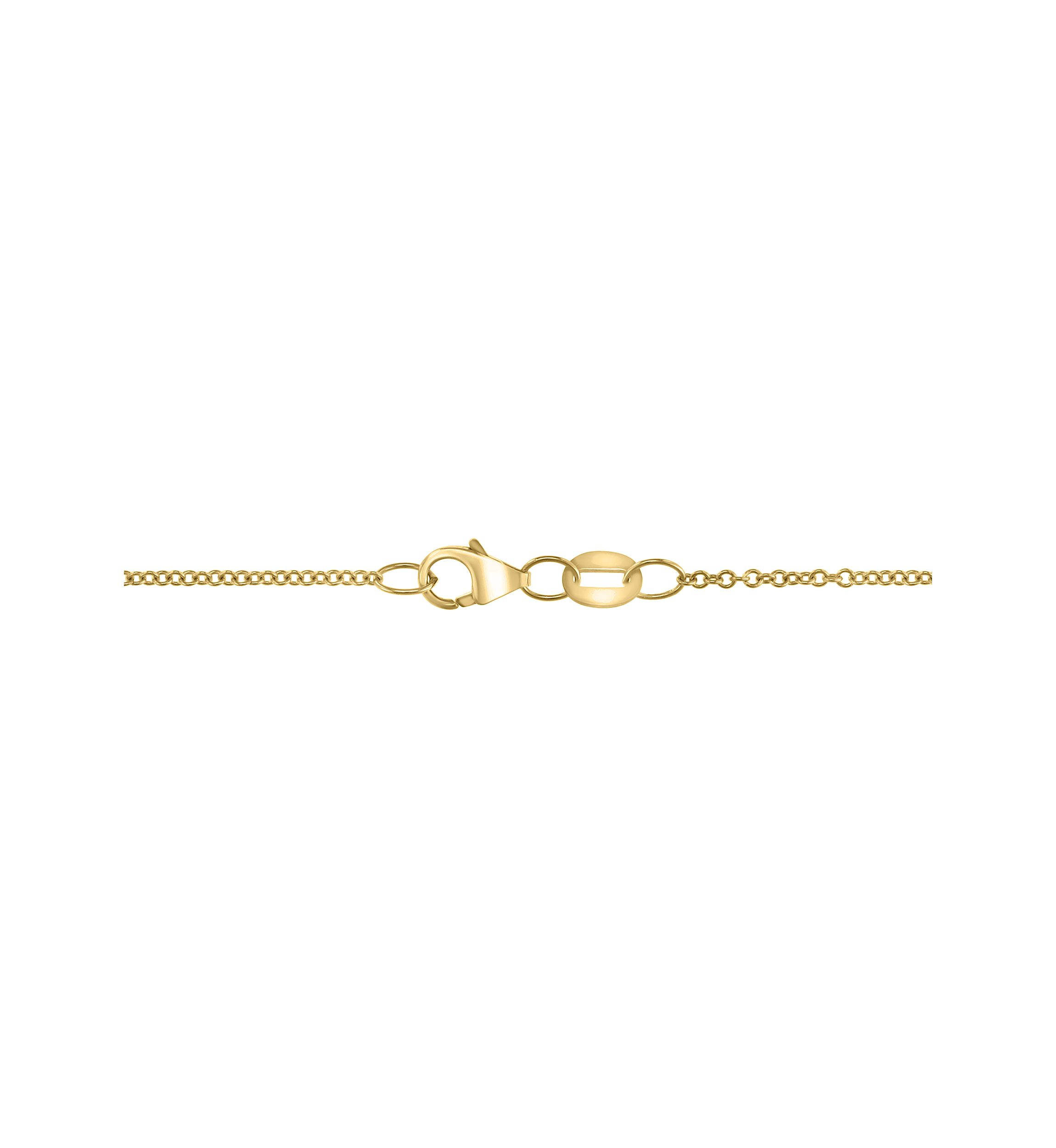 14K Yellow Gold Diamond, Black Diamond, Peridot, Sapphire Pendant