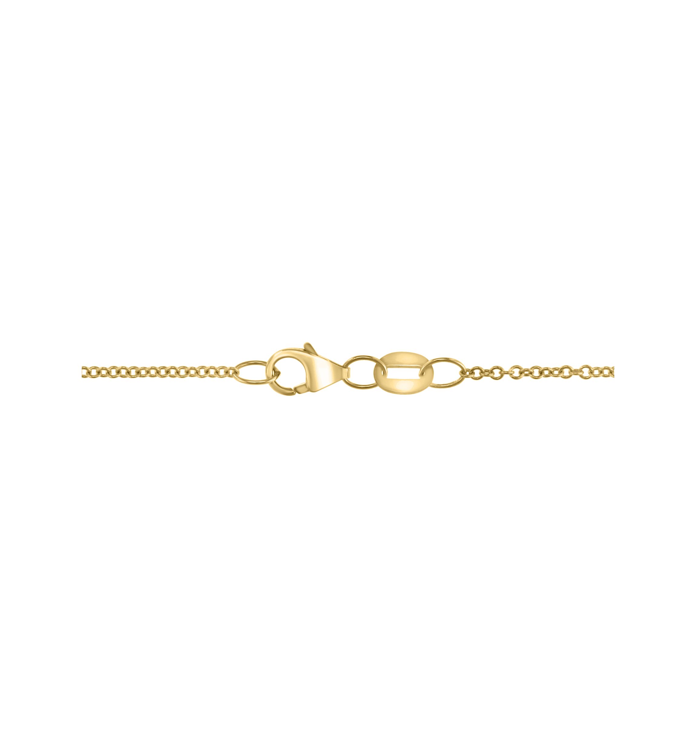 Diamond, Emerald and Freshwater Pearl Pendant Necklace in 14K Yellow Gold