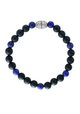 Effy Men's Meteorite And Lapis Lazuli Beaded Bracelet
