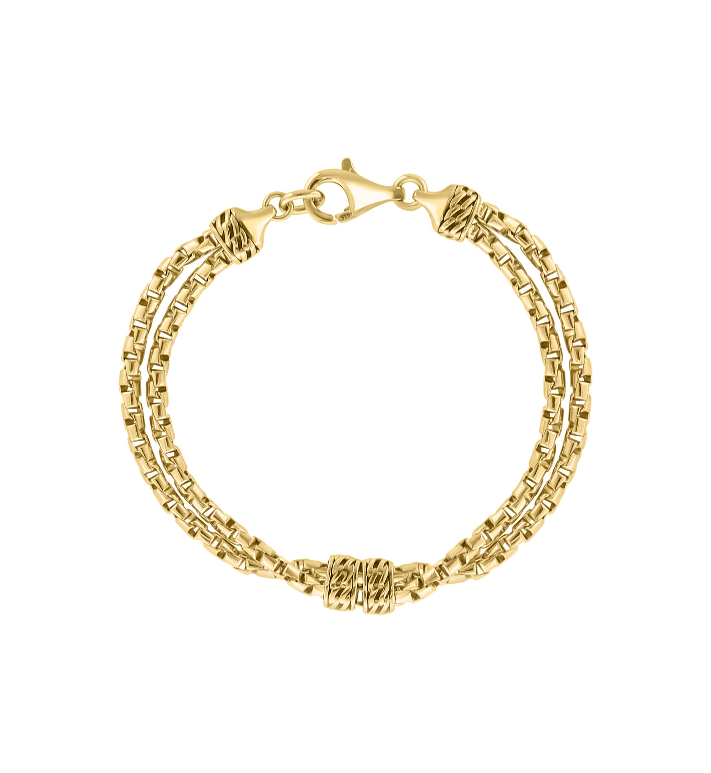 Gold Over Sterling Silver Bracelet
