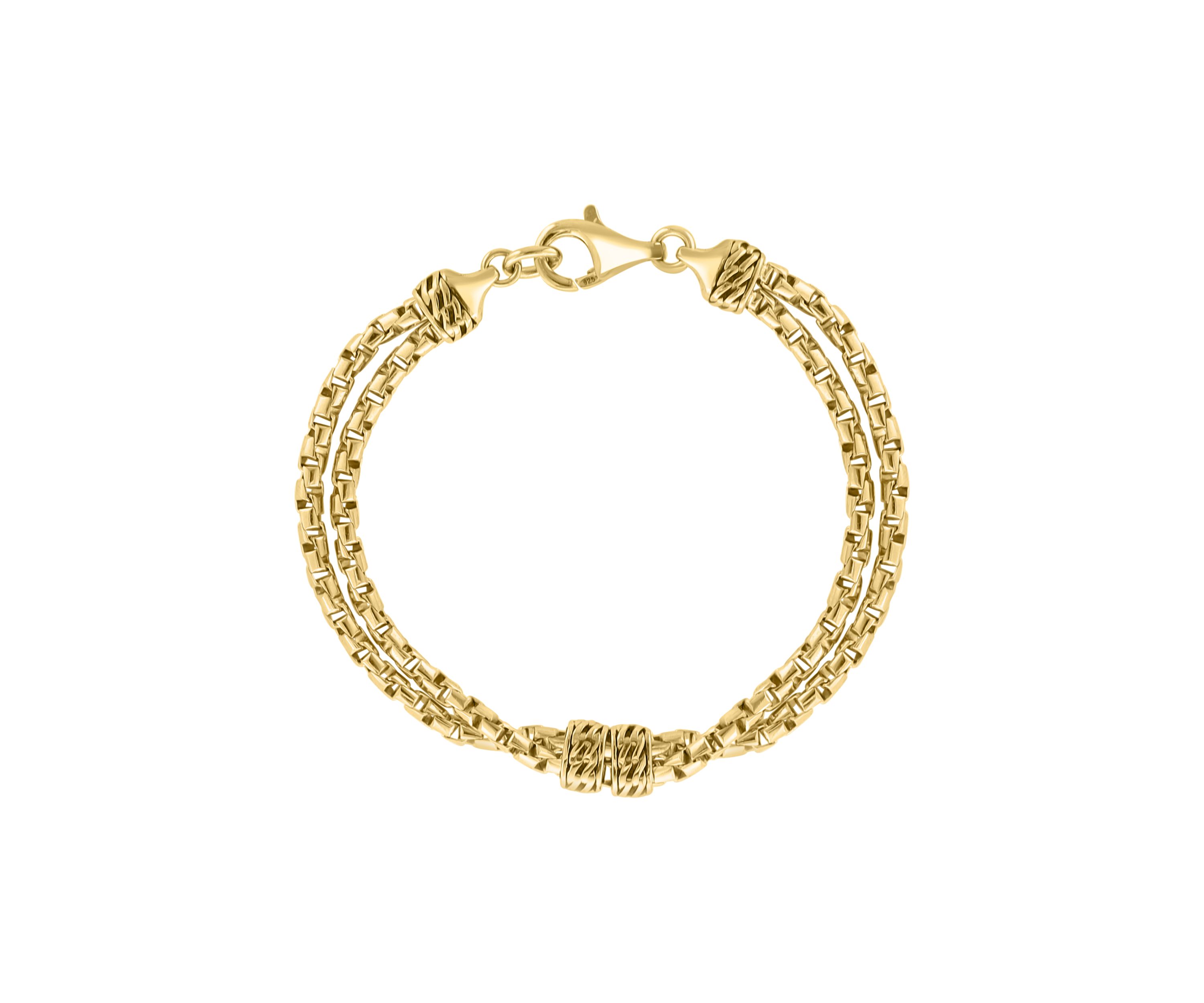 Gold Over Sterling Silver Bracelet