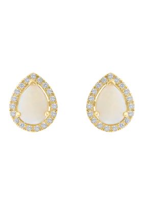 Belk hot sale opal earrings