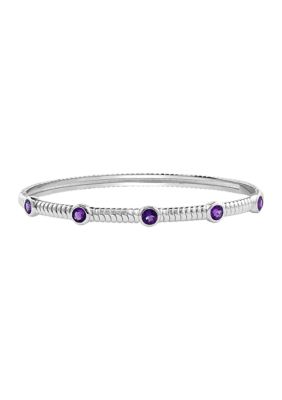 Effy 1.1 ct. t.w. Amethyst Bangle Bracelet in Sterling Silver -  0617892887666