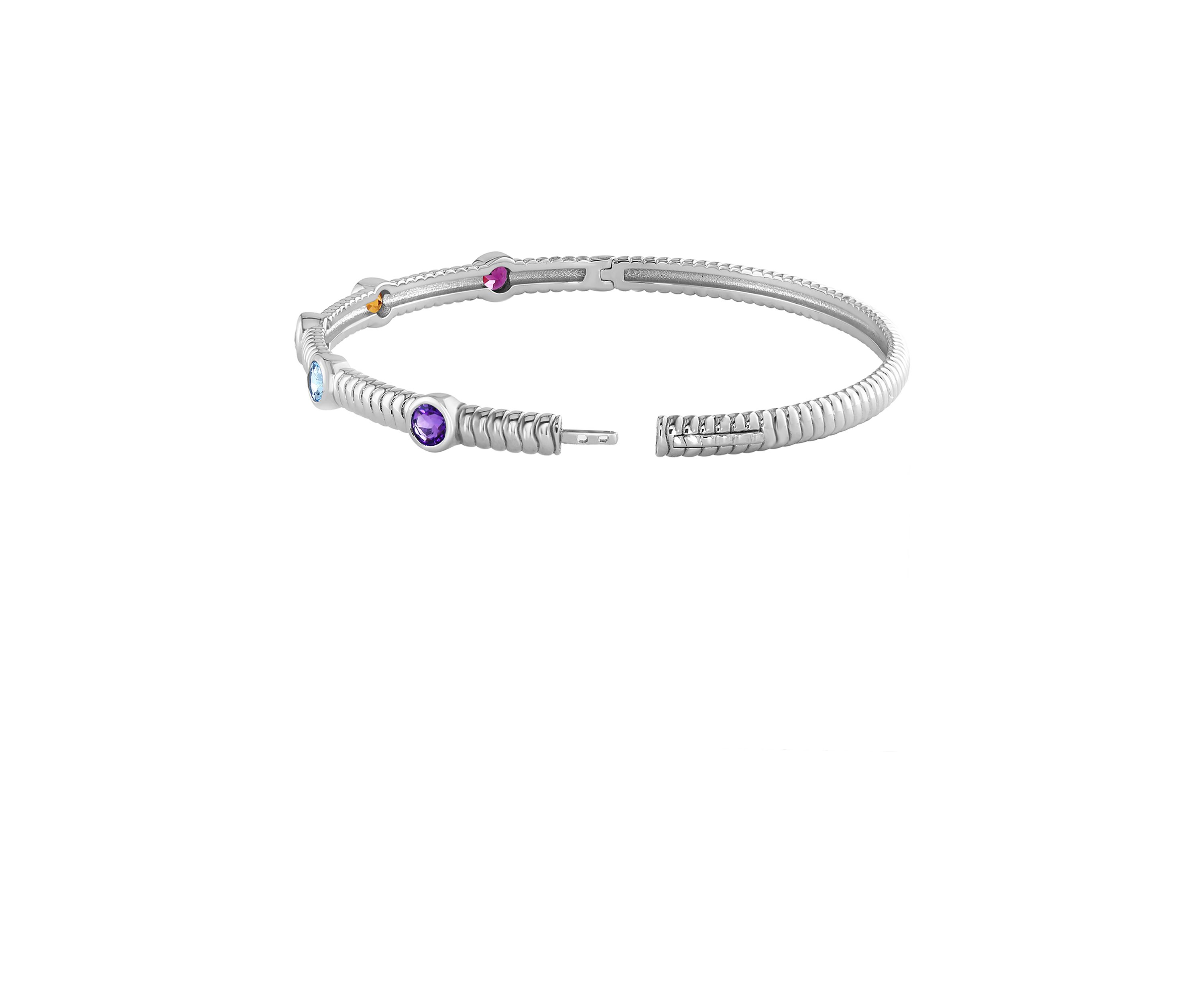 Multi Bangle Bracelet in Sterling Silver