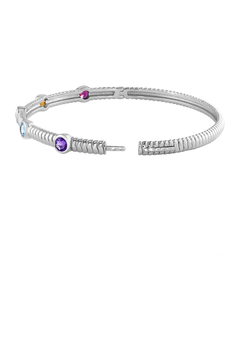 Multi Bangle Bracelet in Sterling Silver