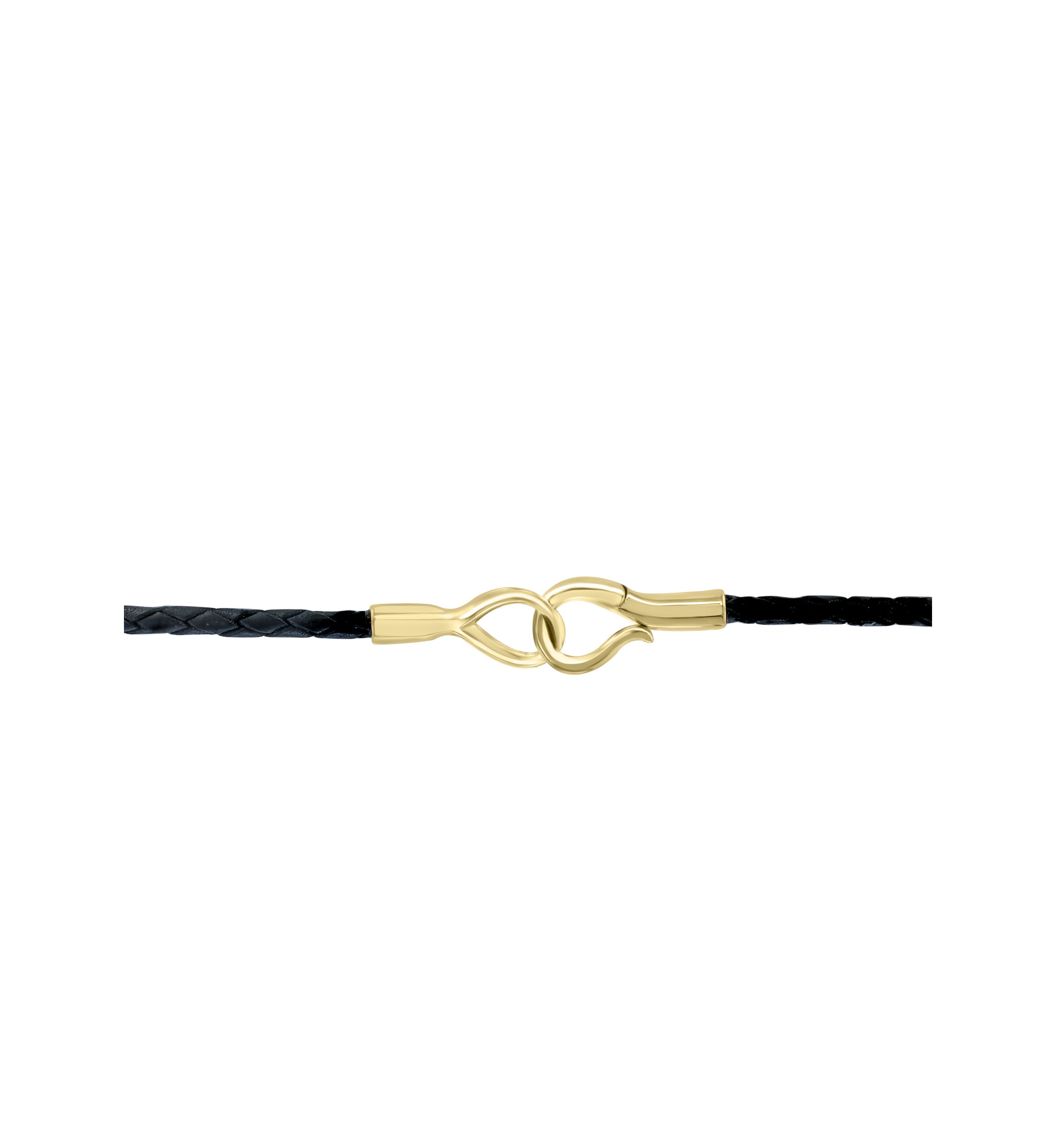 Horn Necklace in Gold over Silver