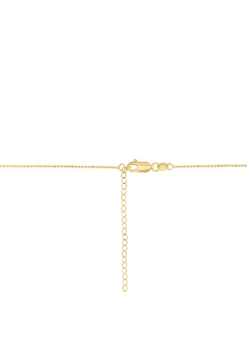 Amethyst, Blue Topaz, Citrine, Garnet Freshwater Pearl and Peridot Necklace in 14K Yellow Gold