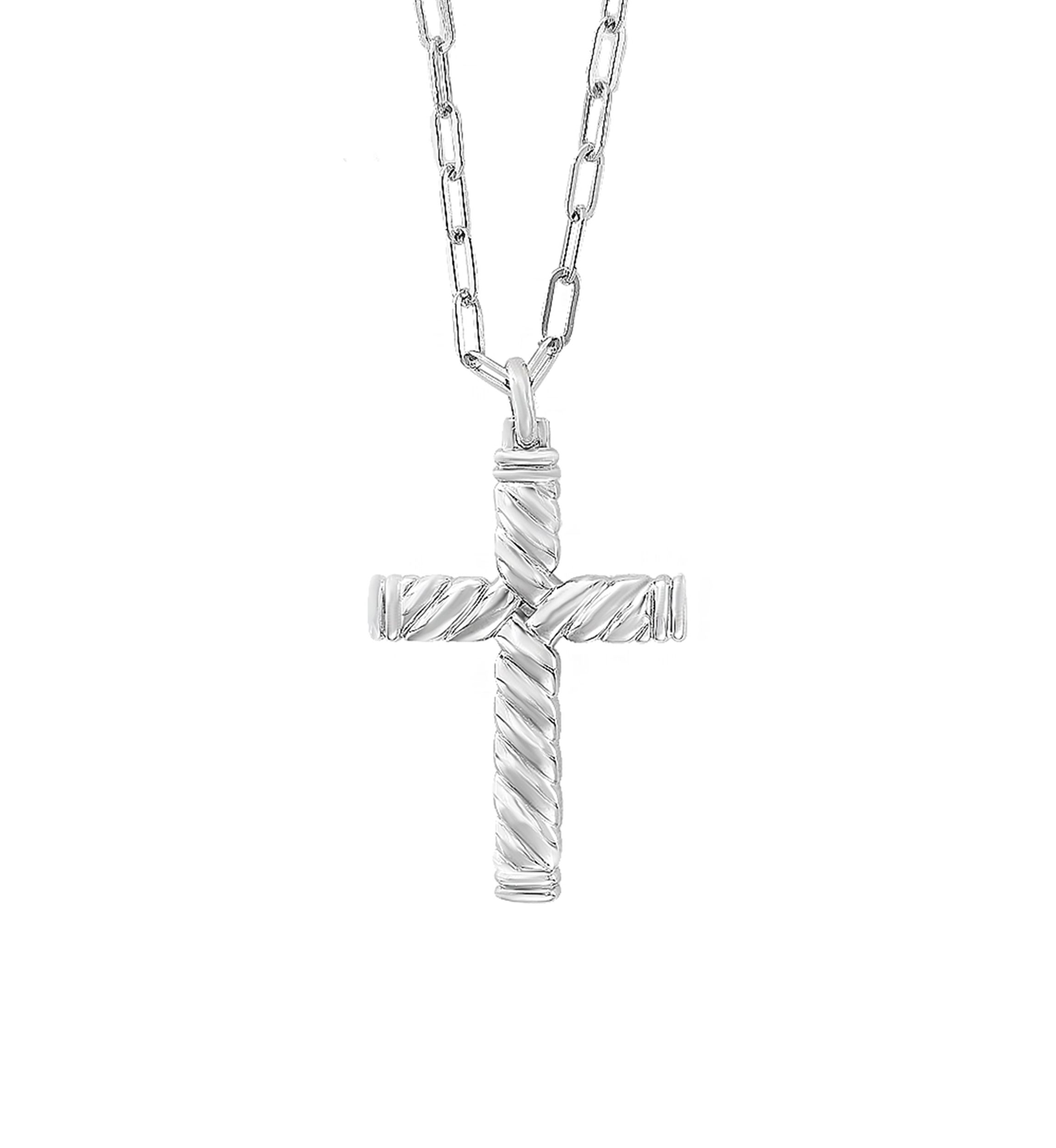 Sterling Silver Cross Pendant Necklace