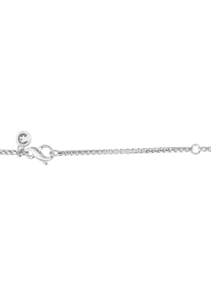 Black Sapphire Pendant Necklace in Sterling Silver