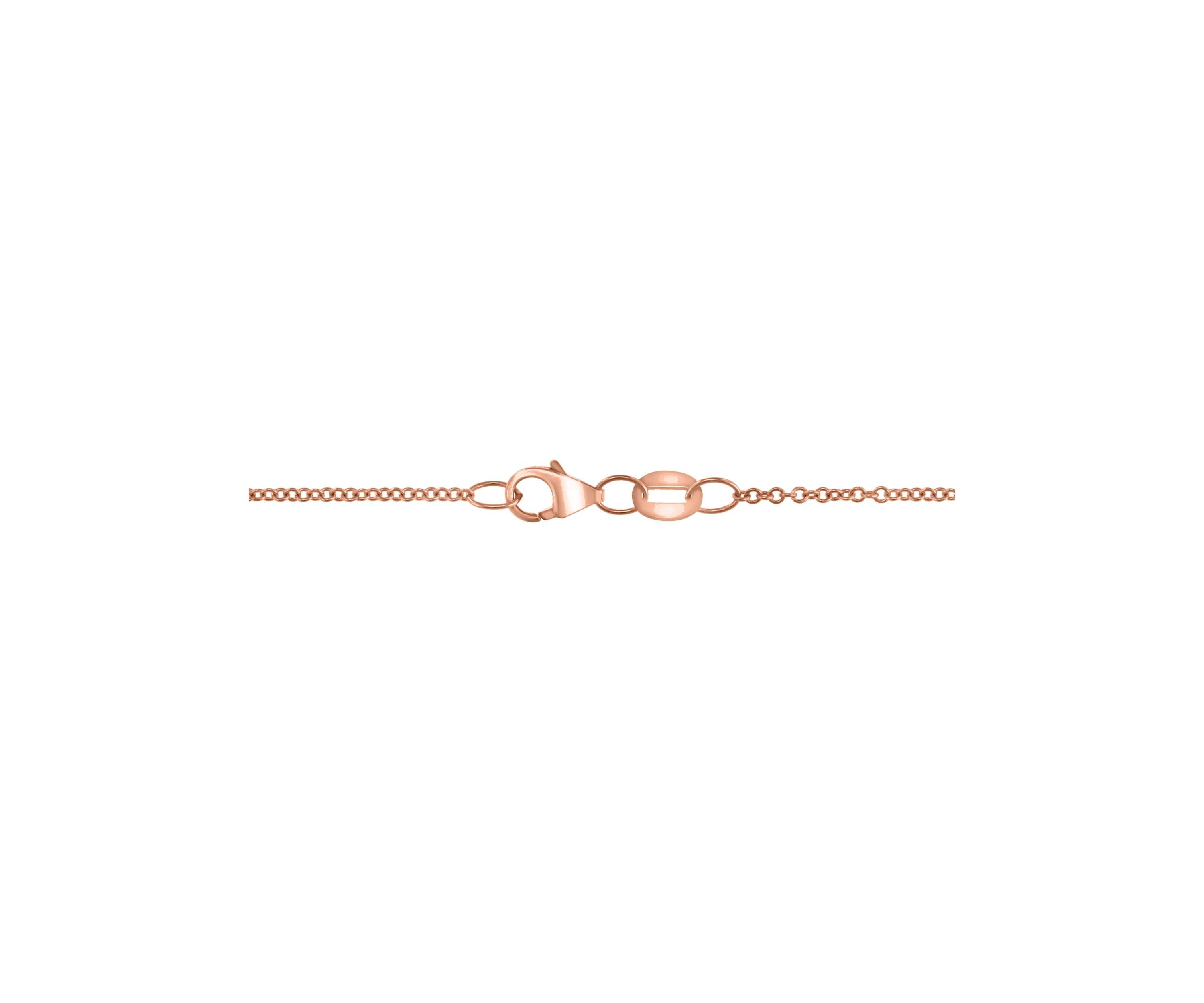 1/10 ct. t.w. Diamond, 7.2 ct. t.w. Amethyst Pendant Necklace in 14K Rose Gold