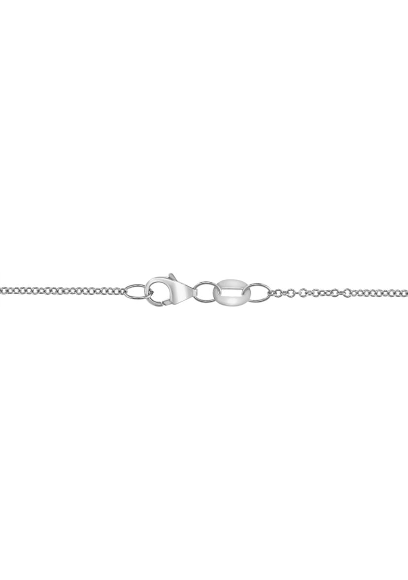 1/10 ct. t.w. Diamond, 8.5 ct. t.w. Sky Blue Topaz Pendant Necklace in 14K White Gold