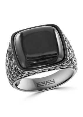 Effy 925 Sterling Silver Onyx Men's Ring, 10 -  0617892764318