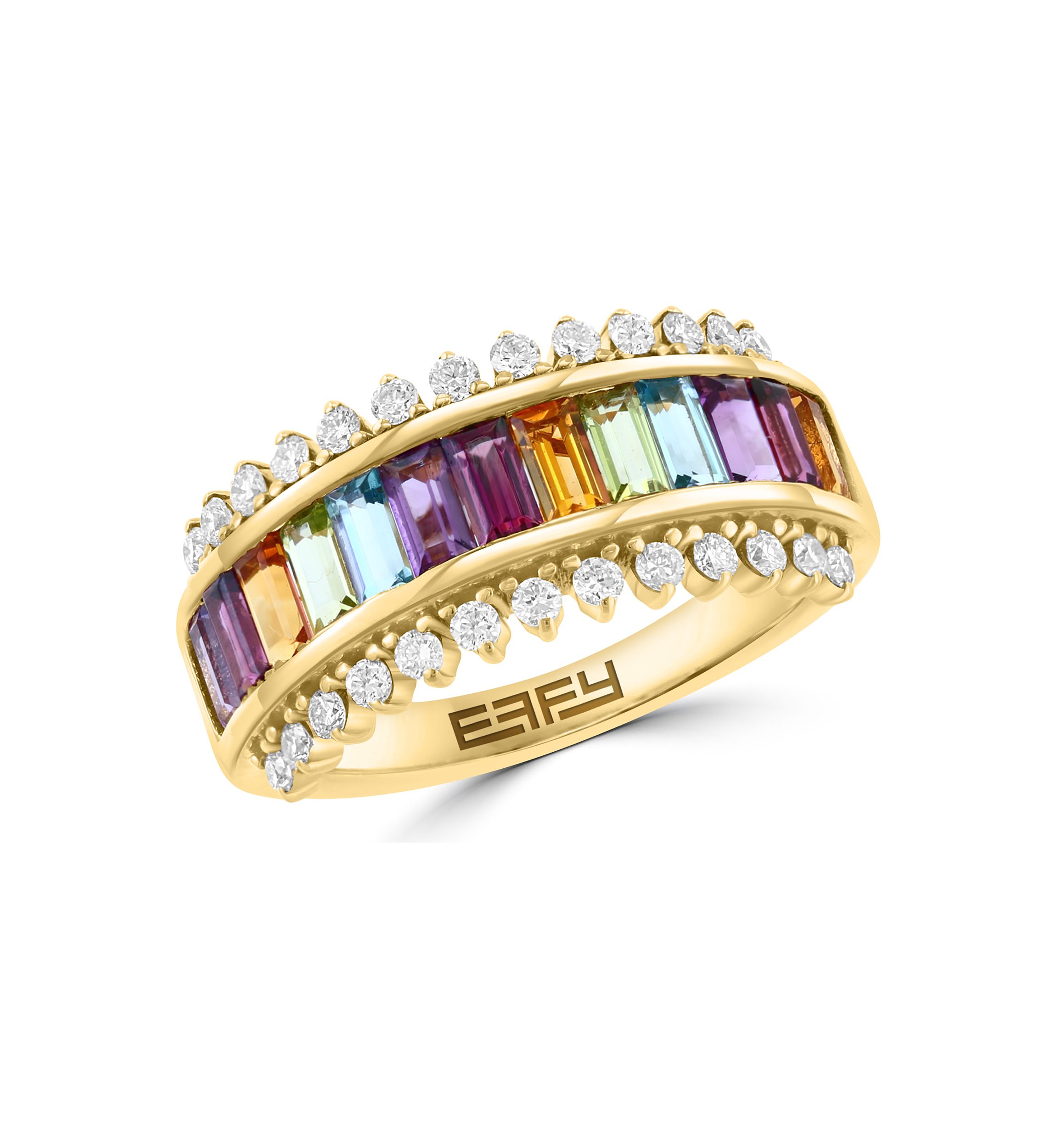 14K Yellow Gold Diamond Multi Ring 