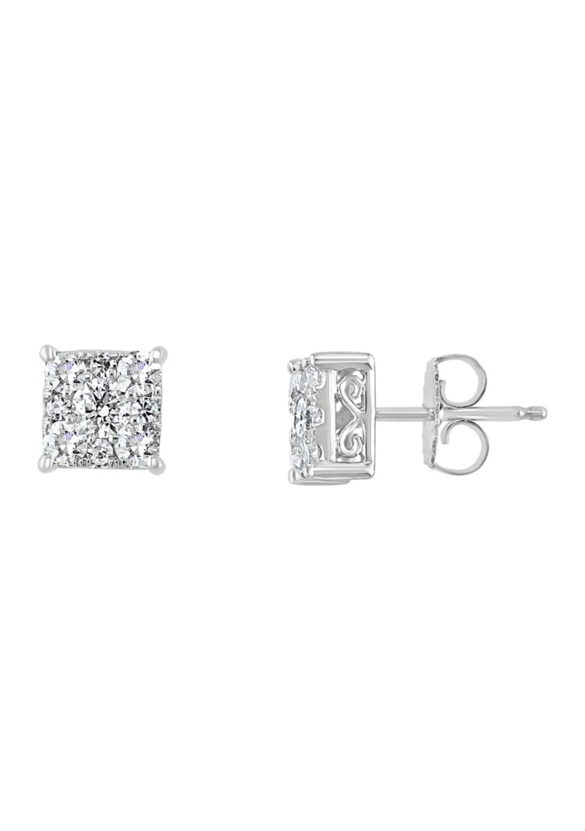1 ct. Diamond Earrings in 14k Gold