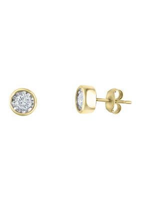 Effy 1/2 Ct. T.w. Diamond Earrings In 14K Yellow Gold