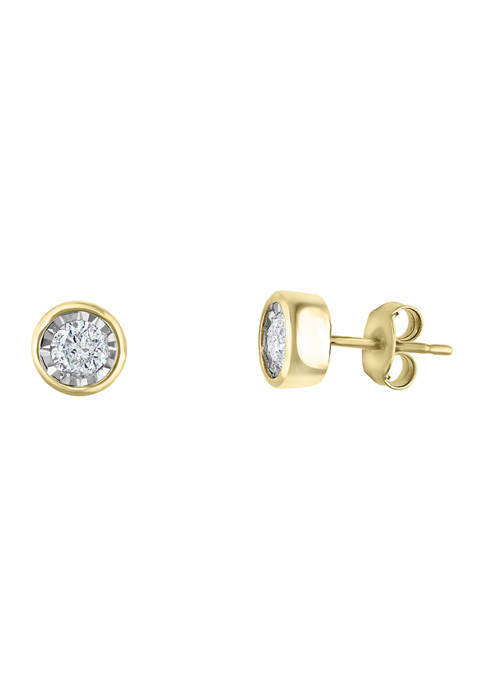  1/2 ct. t.w. Diamond Earrings in 14K Yellow Gold 
