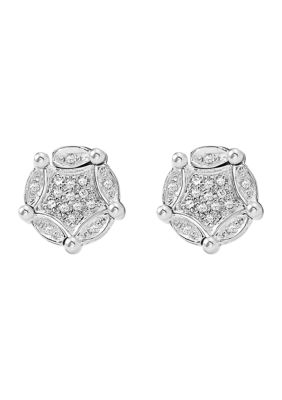 Effy 1/5 Ct. T.w. Diamond Diversa Earrings In Sterling Silver