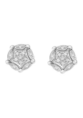 Effy 1/5 Ct. T.w. Diamond Diversa Earrings In 14K White Gold