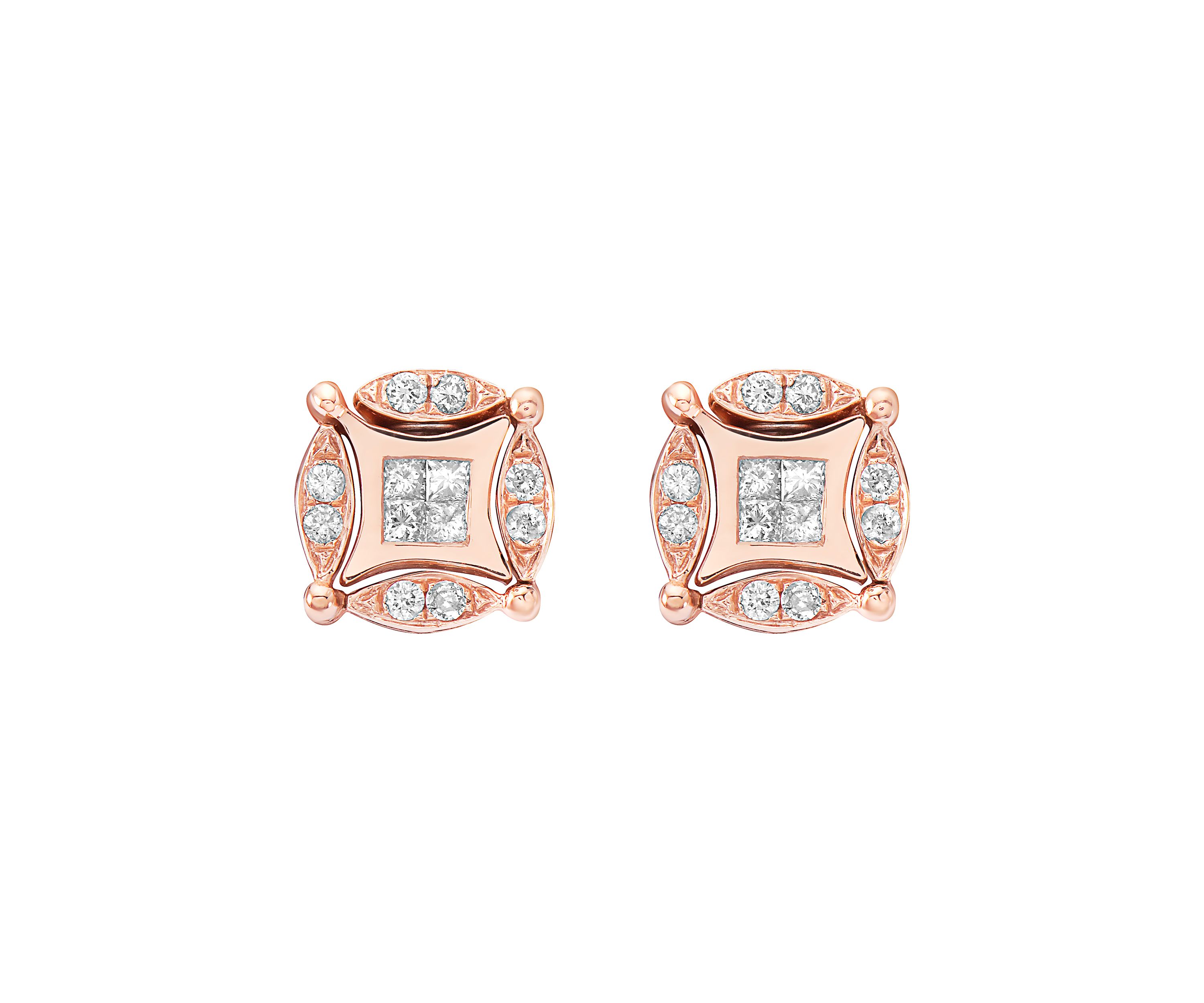 14K Rose Gold Diversa Earrings