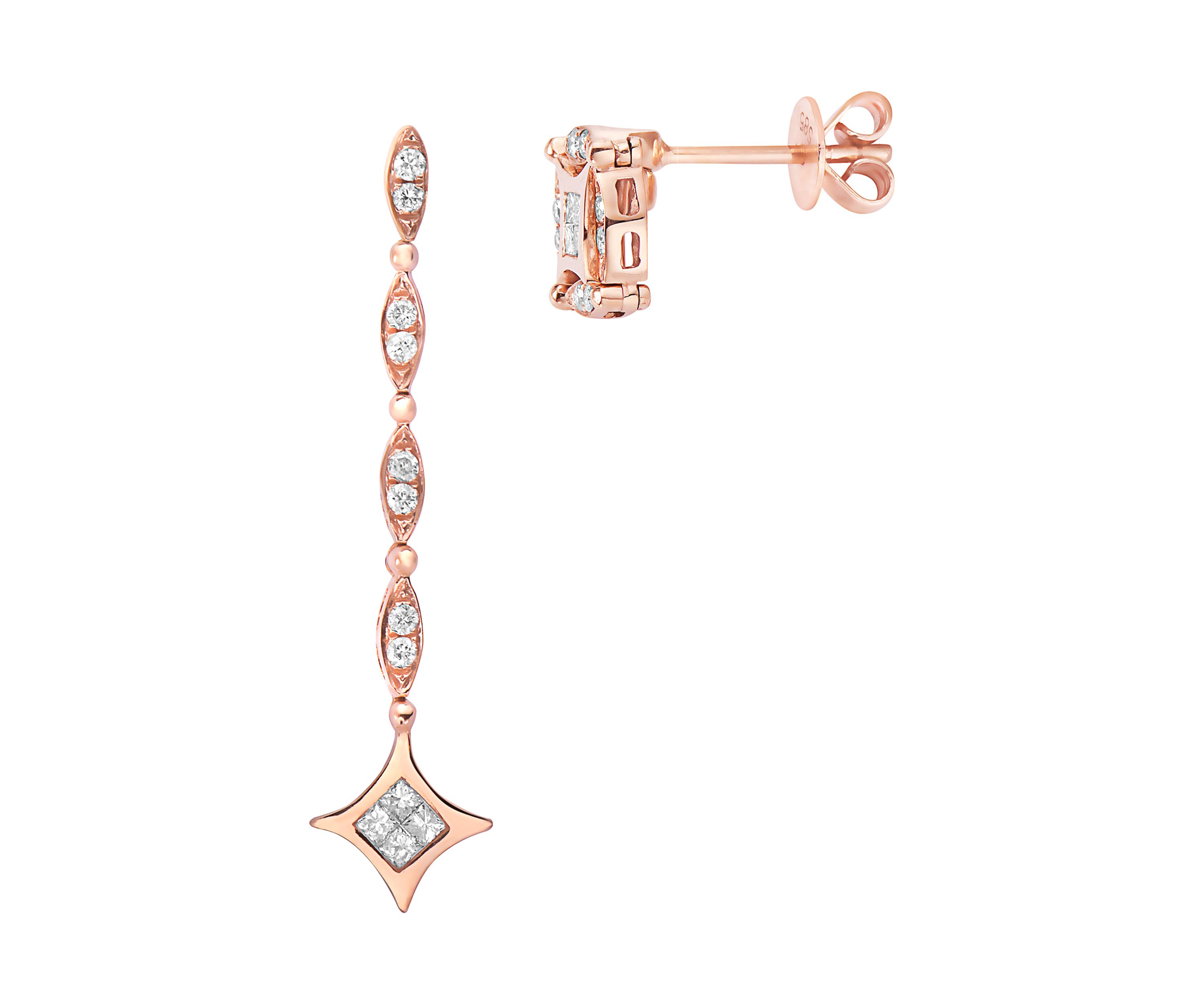 14K Rose Gold Diversa Earrings