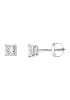 Effy 3/4 Ct. T.w. Diamond Stud Earrings In 14K White Gold