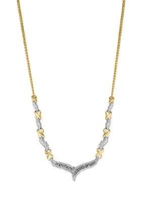 Effy 925 Silver 1/2 Ct. T.w. Diamond Necklace