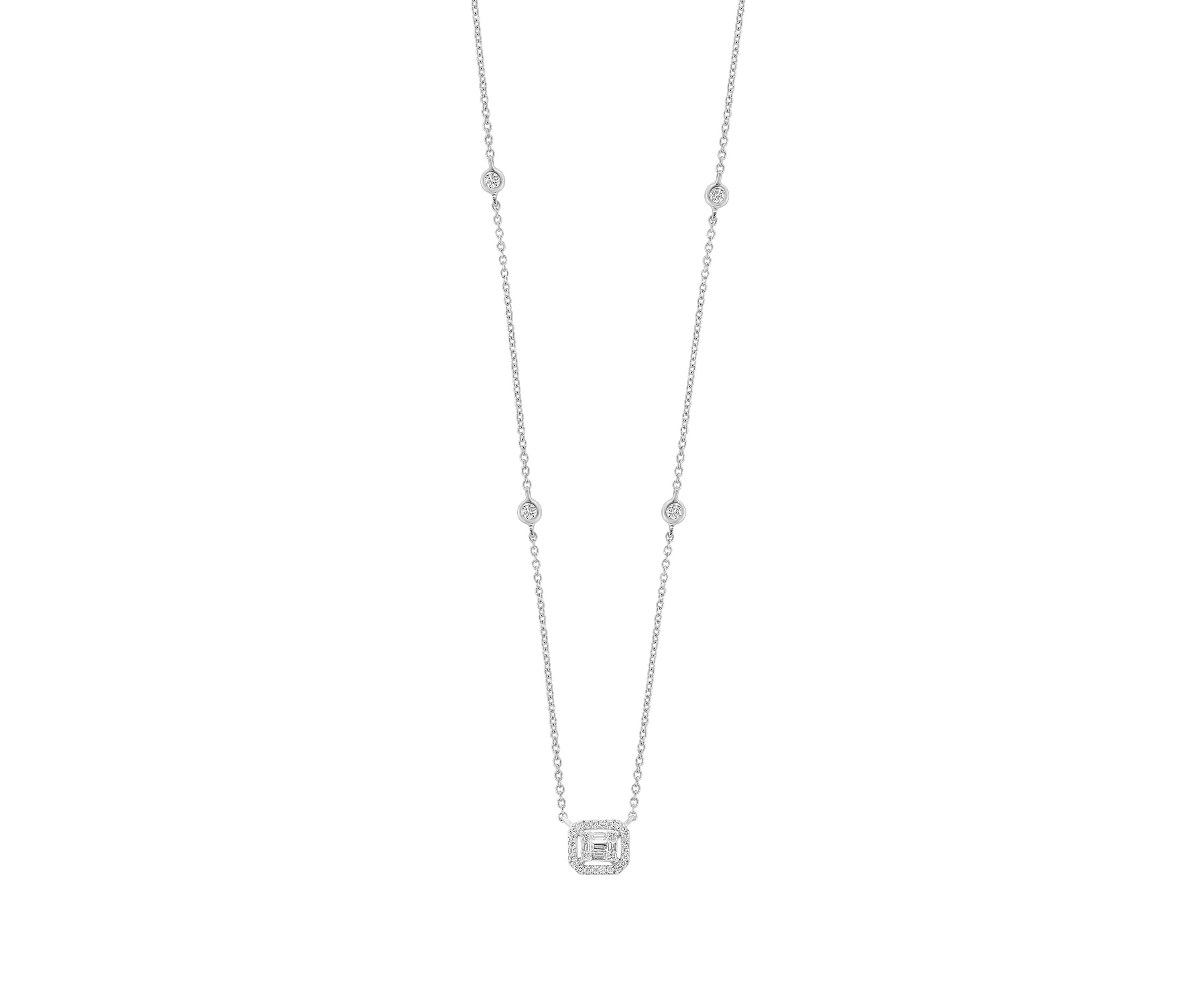 1/3 ct. t.w. Diamond Necklace in 18K White Gold 