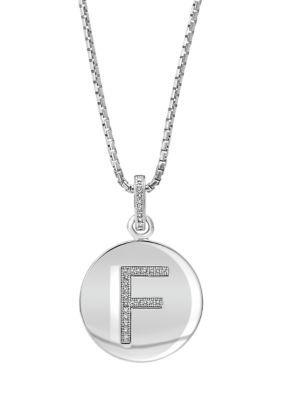 Effy 1/10 Ct. T.w. Diamond Necklace In Sterling Silver