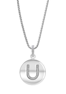 Effy 1/10 Ct. T.w. Diamond Necklace In Sterling Silver -  0191120489889