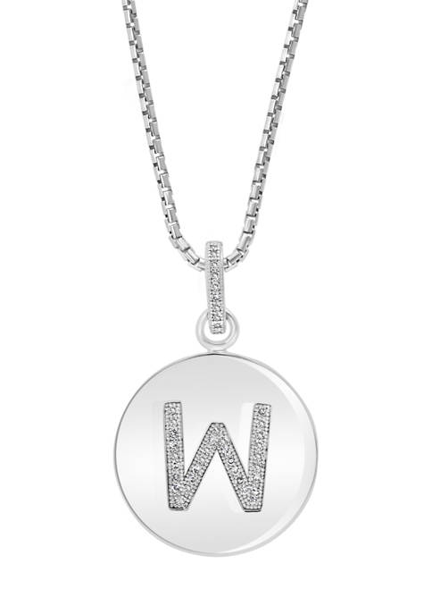 1/10 ct. t.w. Diamond Necklace in Sterling Silver 