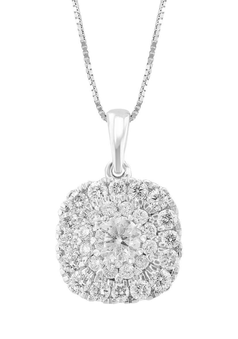 1 ct. t.w. Lab Created Diamond Pendant Necklace in 14K White Gold