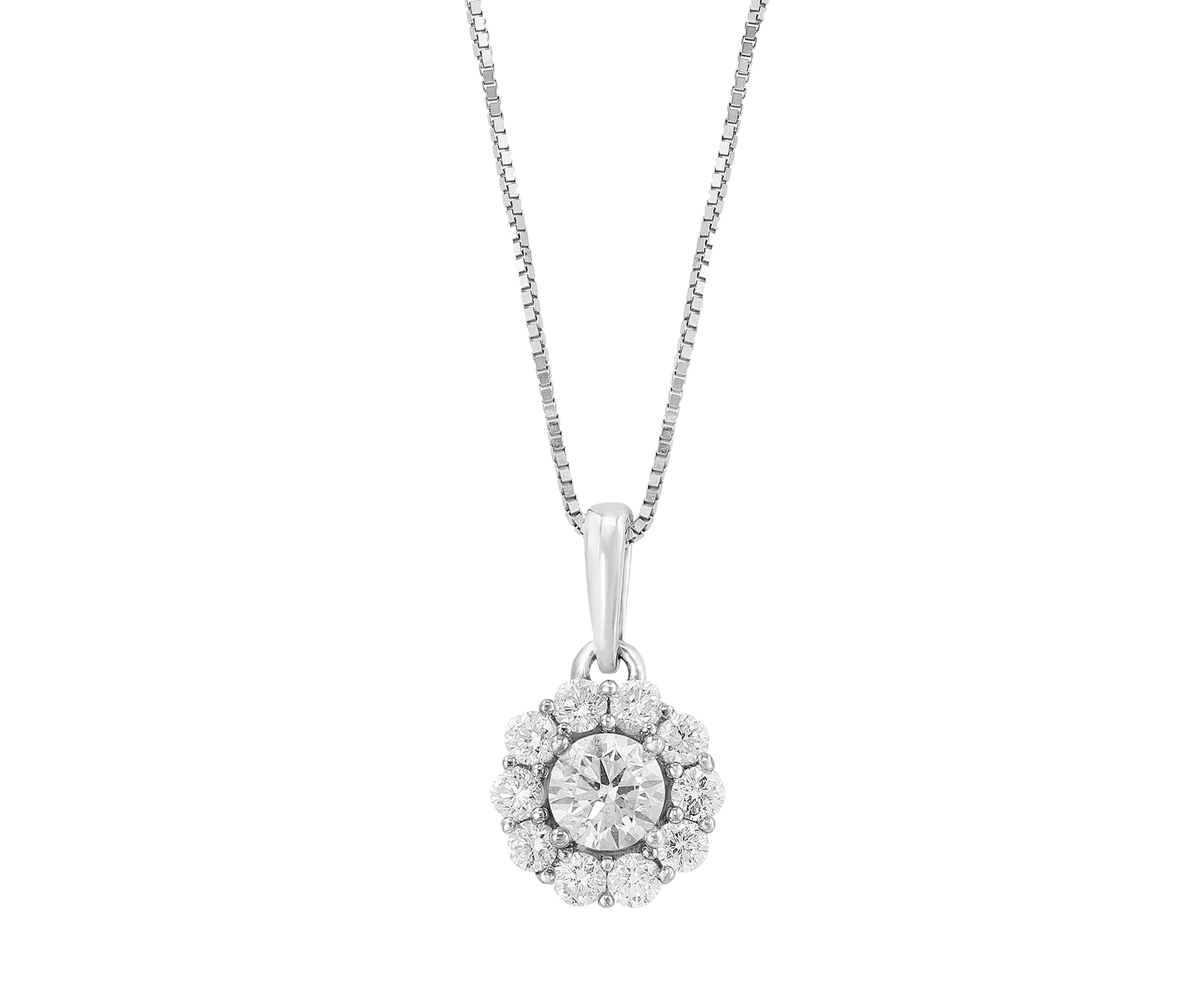 3/8 ct. t.w. Lab Created Diamond Pendant Necklace in 14K White Gold