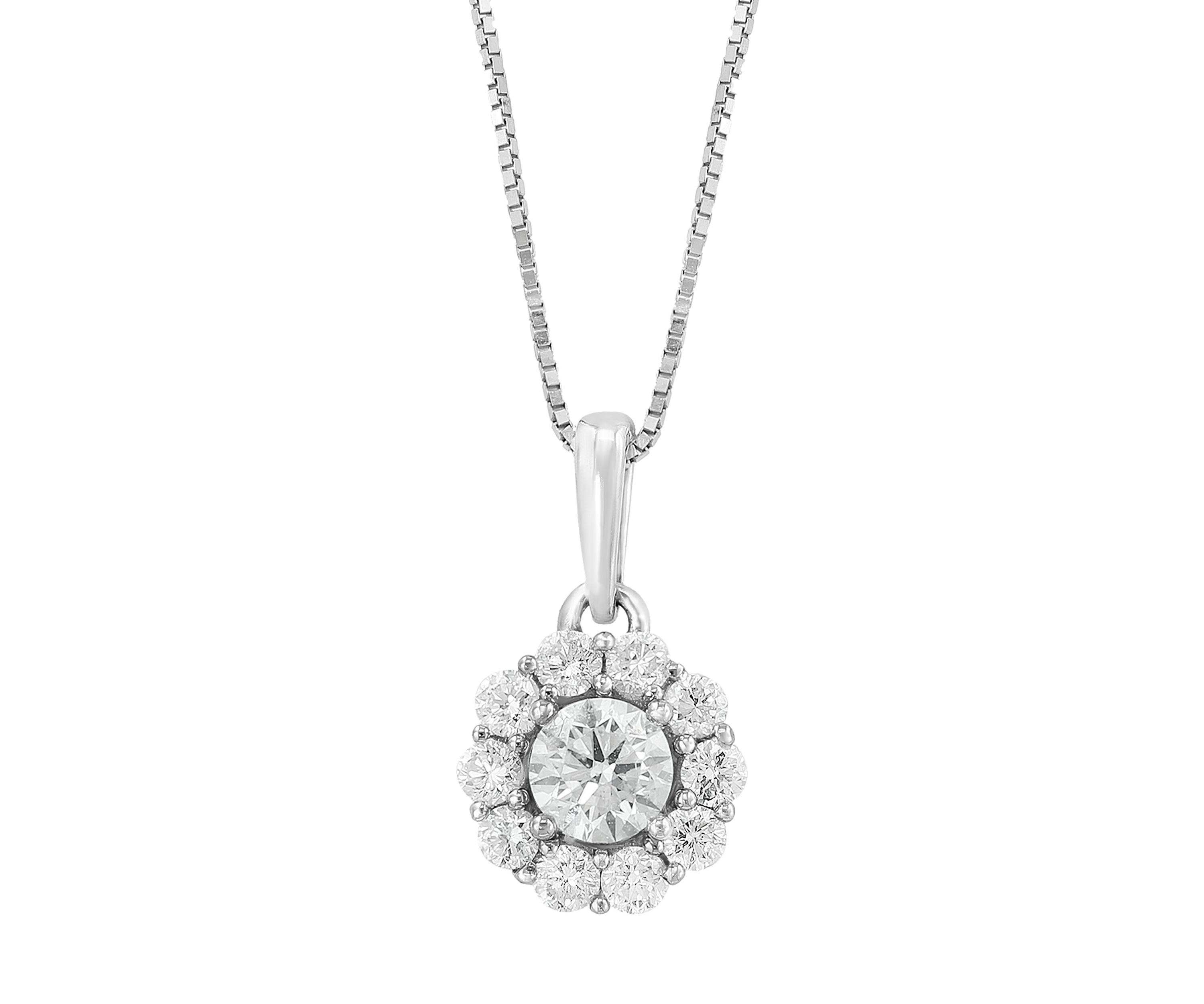 3/8 ct. t.w. Lab Created Diamond Pendant Necklace in 14K White Gold