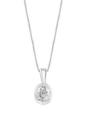 Effy Diamond Pendant Necklace In 14K White Gold