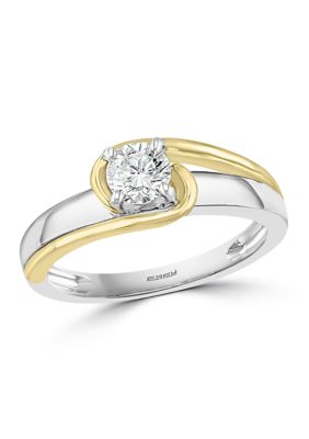 Effy 1/2 Ct. T.w. Diamond Ring In 14K Two-Tone Gold, 7 -  0191120472577
