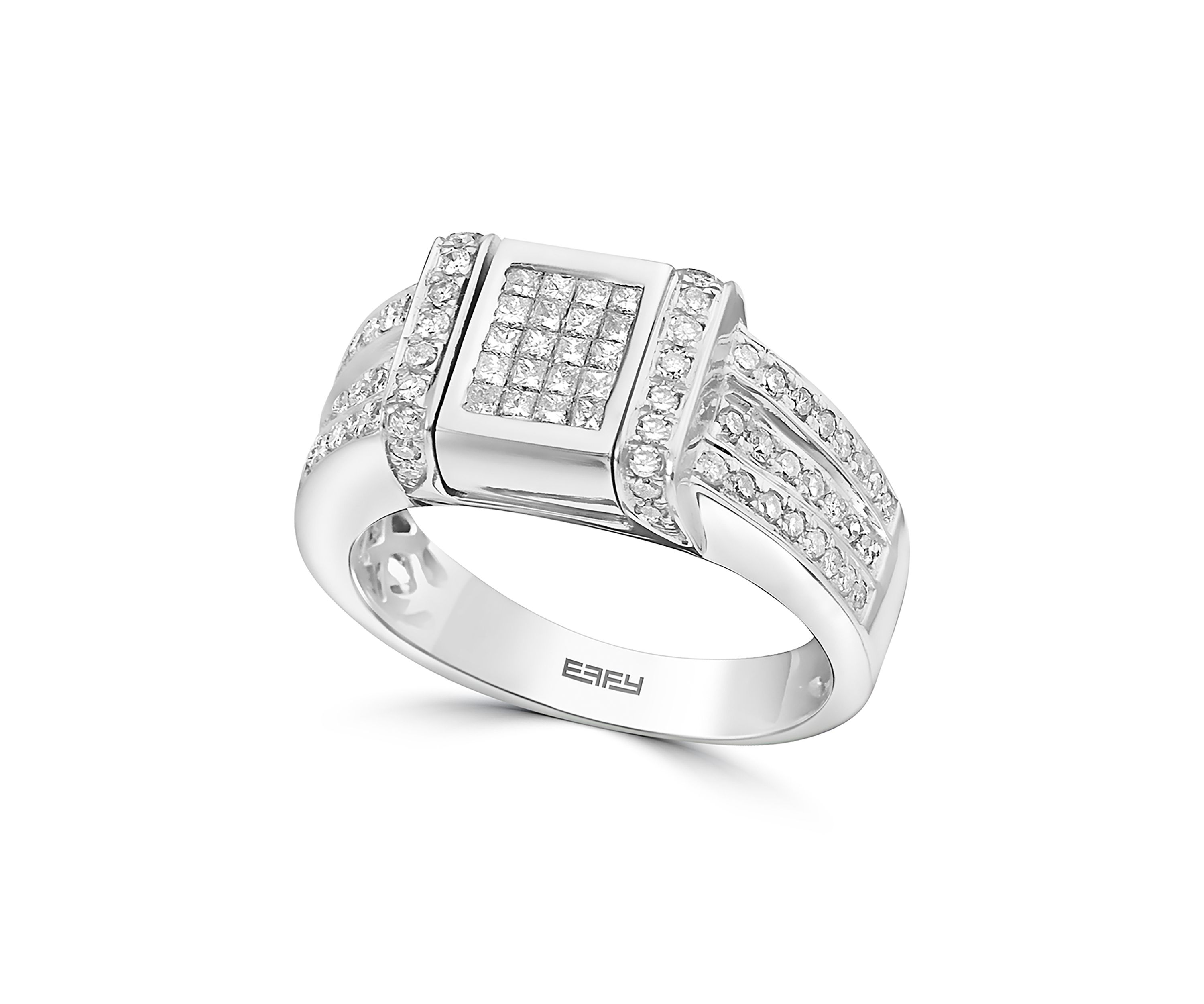 14K  White Gold Blue and White Diamond Diversa Ring