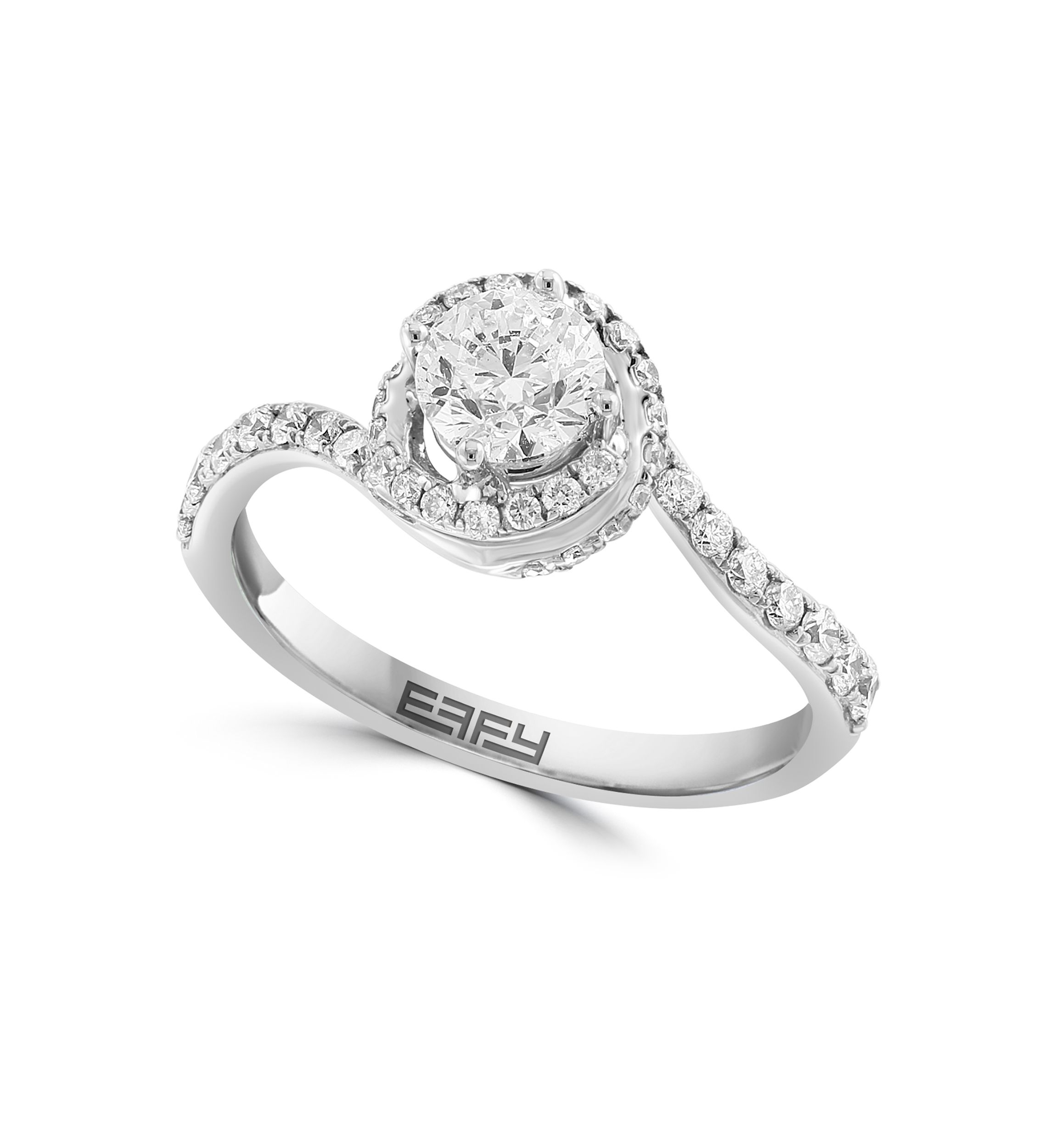 14K White Gold Diamond Ring 