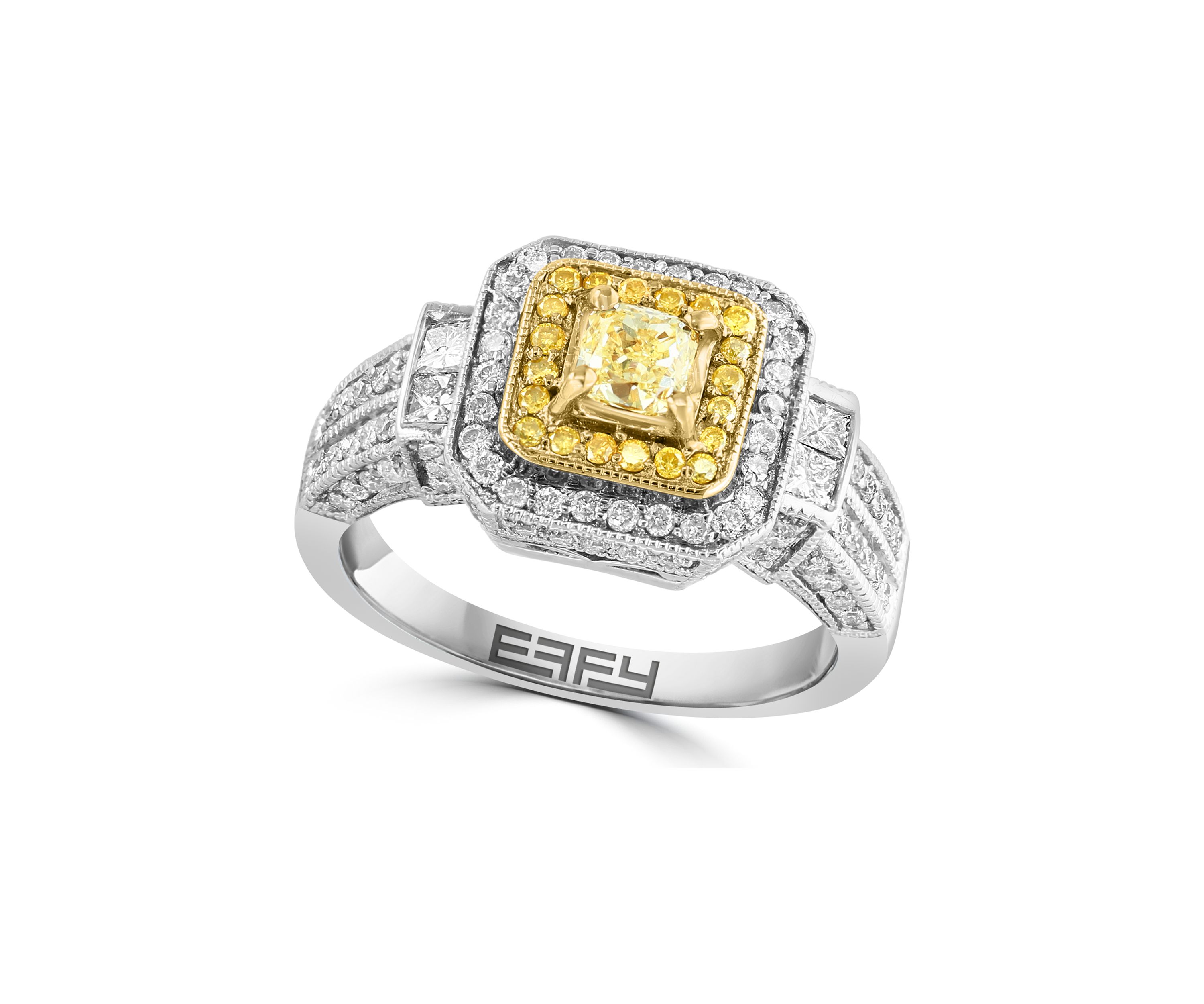 1.33 ct. t.w. Diamond Ring in 14K White and Yellow Gold