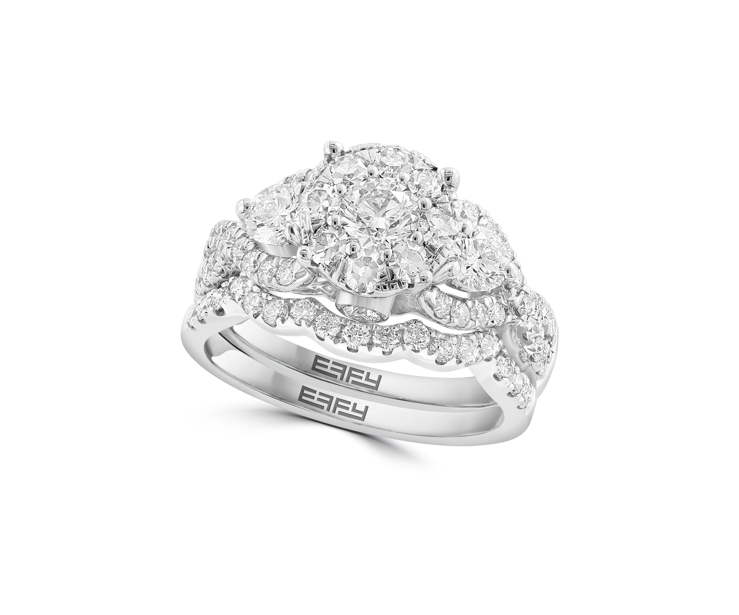  14K White Gold Diamond Set 