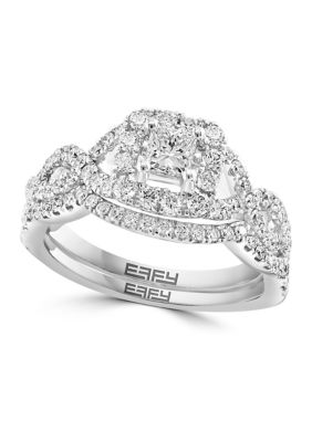 Effy 1.01 Ct. T.w. Diamond Ring In 14K White Gold