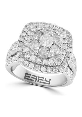 Effy 2.99 Ct. T.w. Diamond Ring In 14K White Gold