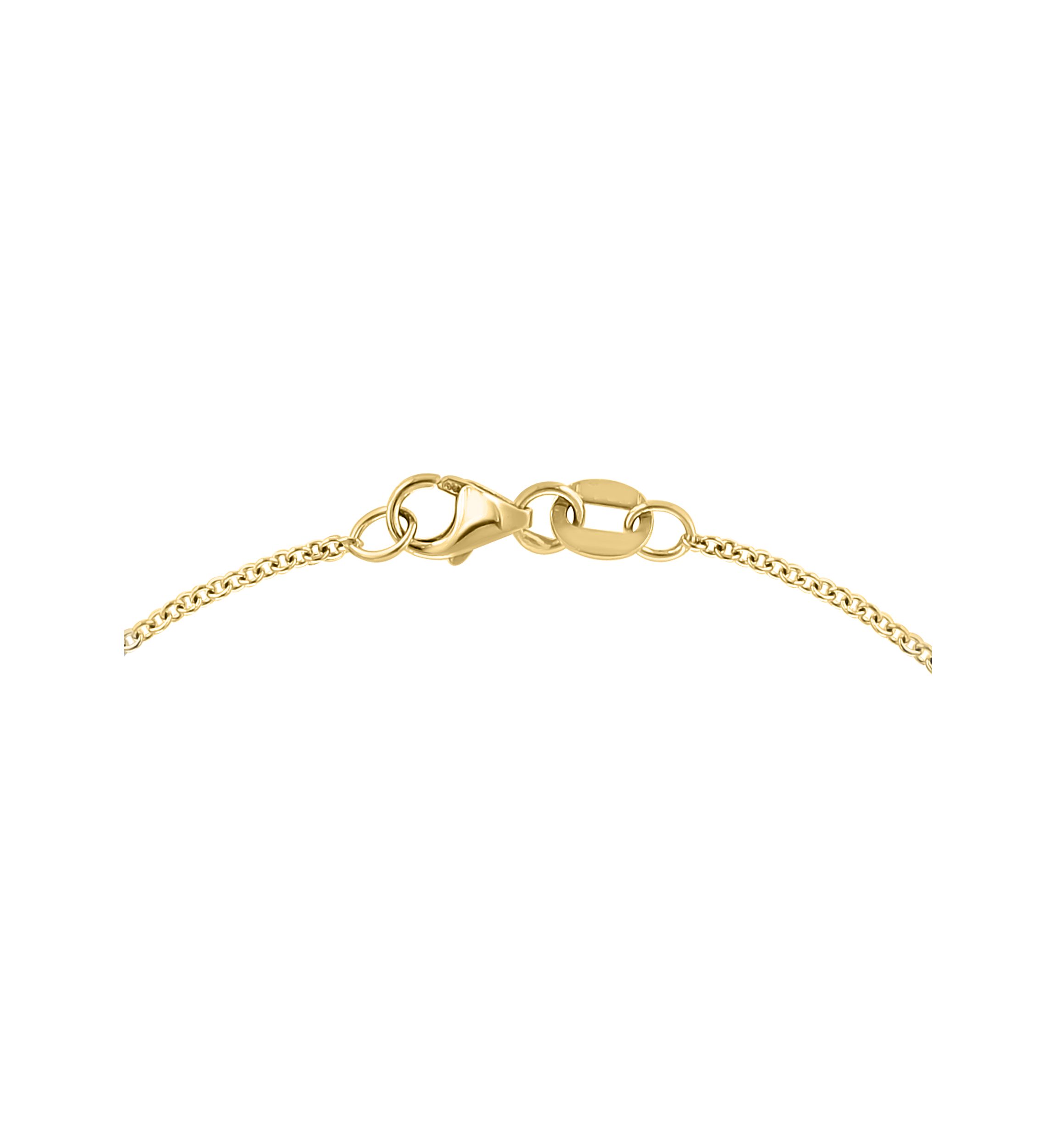 Diamond Station Necklace in 14K Yellow Gold