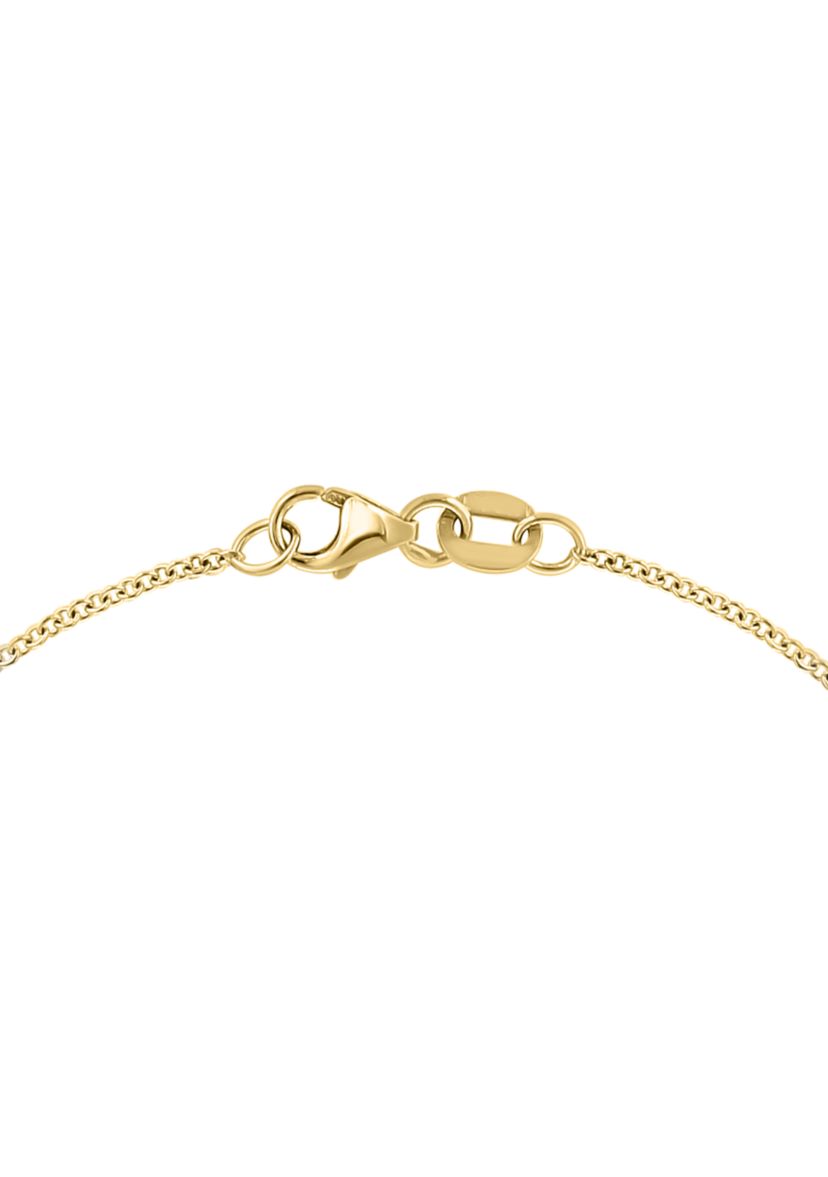 Diamond Station Necklace in 14K Yellow Gold